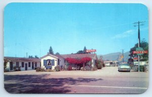 CARPINTERIA, California CA ~Roadside EUGENIA MOTEL 1950s Pete Applegate Postcard