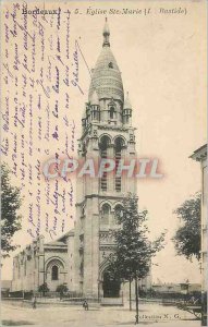 Postcard Old Bordeaux Eglise Ste Marie