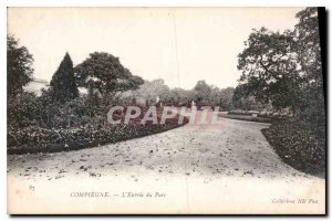 Old Postcard Compiegne Park entrance