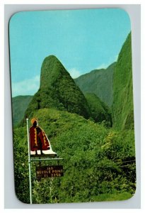 Vintage 1950's Postcard Iao Needle Point Mountain in Maui Hawaii