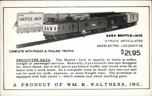 Toy Model Railroad Trains Wm K Walthers Milwaukee WI Real Photo Postcard