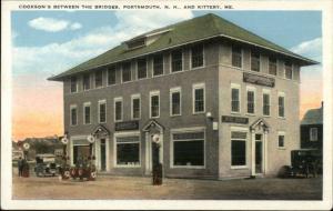 Portsmouth NH Kittery ME - Cookson's Gas Station & Store/Restaurant Postcard
