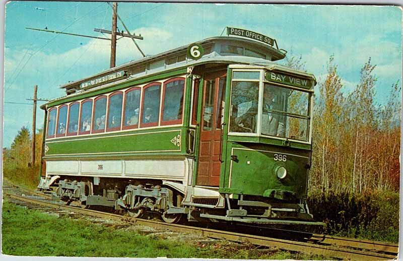 Postcard TRAIN SCENE Kennebunkport Maine ME AK8188