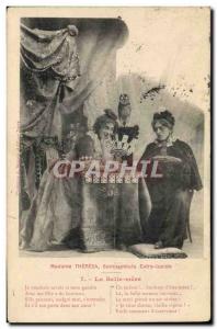 Postcard Old Clairvoyance Cartomancy Folklore Mrs. Theresa sleepwalker extra ...