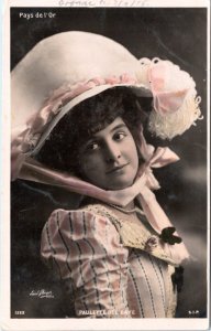 Postcard  France Belle Epoque era actress  Paulette Del Baye