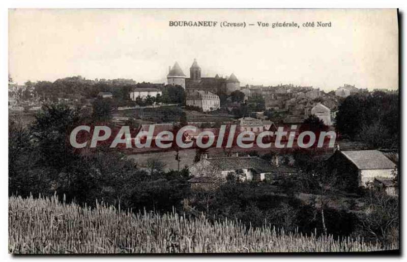Postcard Old Bourganeuf Vue Generale