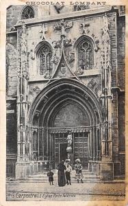 BF4128 chocolat lombart carpentras eglise porte la france