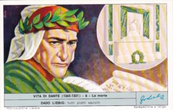 Liebig Trade Card S1810 Life Of Dante No 6 La morte