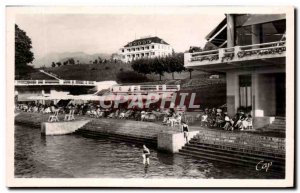 Modern Postcard Evian Les Bains Beach