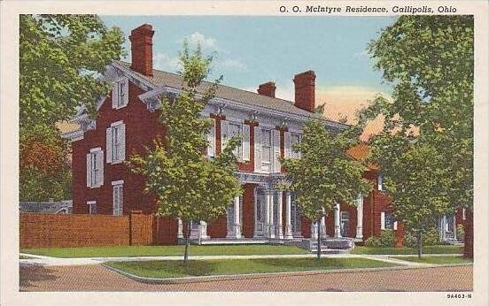 Ohio Gallipolis O O McIntyre Residence