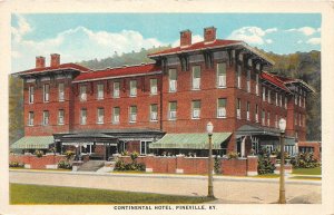 G86/ Pineville Kentucky Postcard   c40s Continental Hotel Building