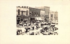 RPPC, Real Photo, Hagenbeck-Wallace Circus Parade, Quincy, IL,Old Post Card