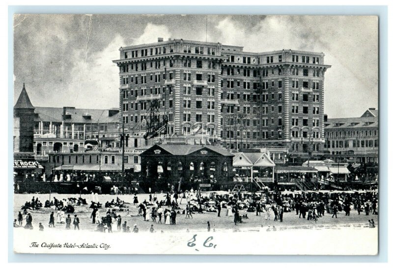 1904 The Chalfonte Hotel Atlantic City New Jersey NJ Posted Antique Postcard 