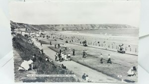 Vintage Rp Postcard The Promenade Looking North Filey Posted 1962 Real Photo