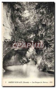 Postcard Old Gresy sur Aix Les Gorges du Savoy Sierroz