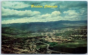 Postcard - Aerial view - Boulder, Colorado