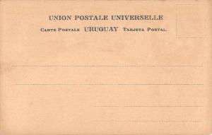 Uruguay Stamp Card and Crest Antique Postcard J55702