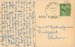 Maine Travelogue Map Postcard ME 195?