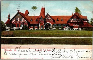 Humboldt Park Stable, Chicago IL c1905 Undivided Back Vintage Postcard V09