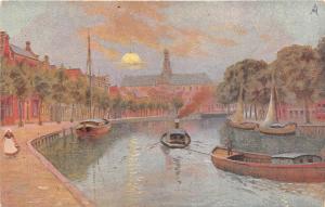 B93849 haarlem hollande painting postcard   netherlands