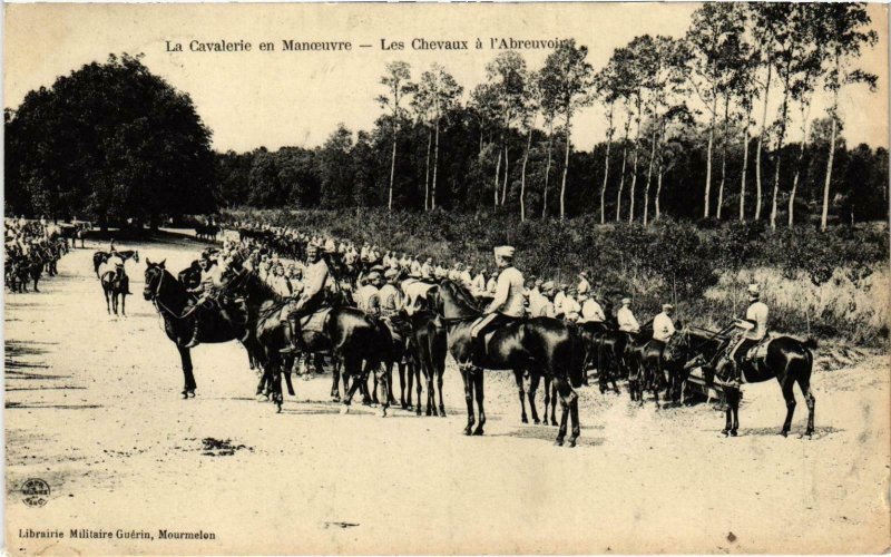 CPA Militaire - La Cavalerie en Manoeuvre - Les Chevaux (90238)