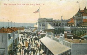 Amusement Esplande Pier Long Beach California Rieder #3758 Postcard 21-165