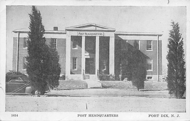 Post Headquarters at Fort Dix New Jersey, USA Military Unused 