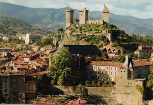 BF25529 foix ariege la ville et le chateau  france front/back image