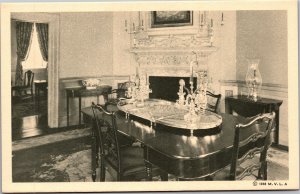 Postcard VA Mount Vernon Dining Room