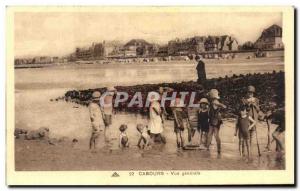 Cabourg Old Postcard General view Children