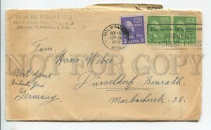448164 USA 1950 year real posted Milwaukee Wisconsin to Germany