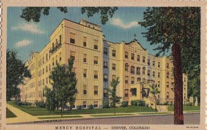 Postcard Mercy Hospital Denver Colorado CO