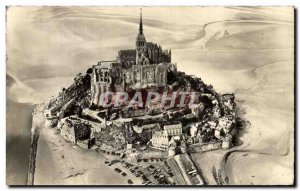 Old Postcard Mont Saint Michel Aerial view