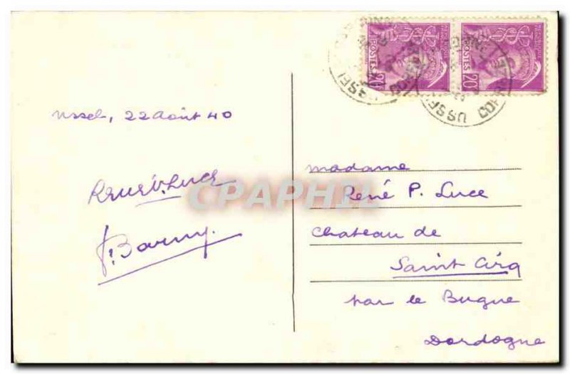 Cantal - Ussel - ducal house of Ventadour - Old Postcard