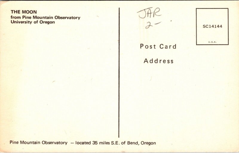 Moon Pine Mountain Observatory University OR Oregon Postcard VTG UNP Vintage 