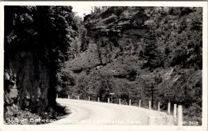 Tennessee U.S. 25 Between Jellico and Follette RPPC Postcard Z24