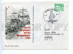 272922 DDR East Germany 1988 year TRAIN special cancellation