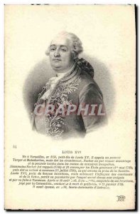 Old Postcard Louis XVI