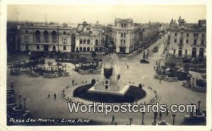 Plaza San Martin Lima, Peru Unused 