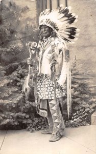 J45/ Colorado Springs RPPC Postcard c1920s Native American See-Da-Pee 387