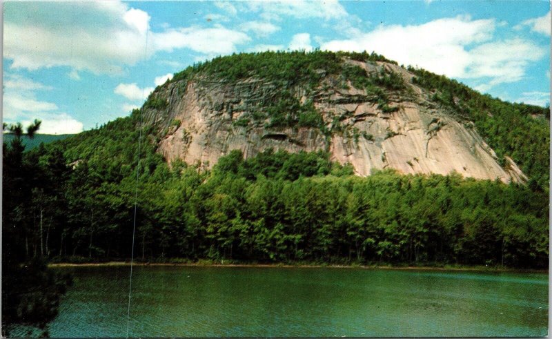 White Horse Ledge Echo Lake North Conway Mountains NH New Hampshire Postcard VTG 