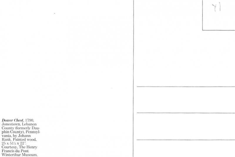 Dower Chest, Jonestown , Lebanon  