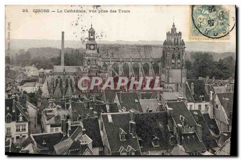 Old Postcard Gisors La Cathedrale shooting Tours