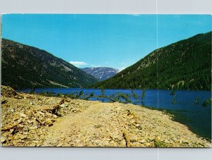 Quake Lake Montana MT Mountains Postcard VTG UNP Koppel Vintage Unused Chrome 