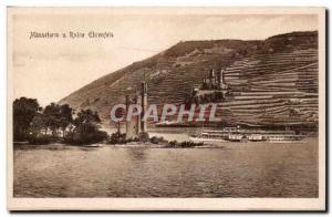 Postcard Old Mauseturn u Ruin Ehrenfels