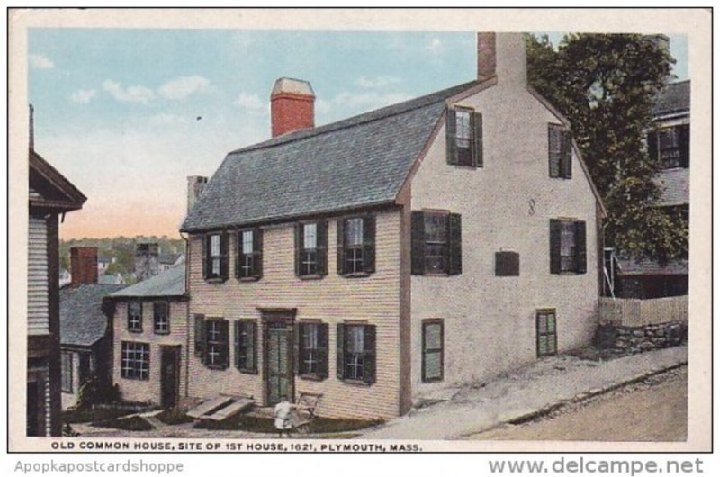 Massachusetts Plymouth Old Common House Site Of 1st House