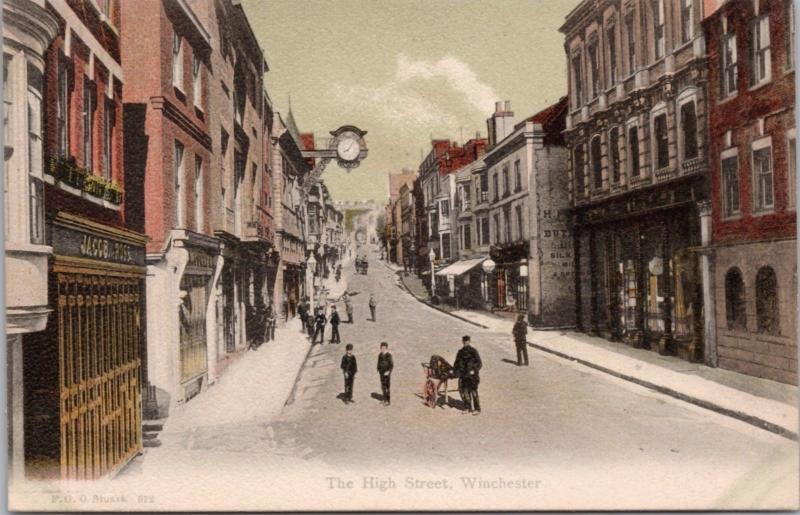 The High Street Winchester England UK Jacob Ross Unused Antique Postcard E23