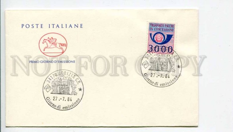 293218 ITALY 1979 year First Day COVER Gorizia Transporto pacchi