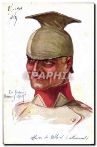 Old Postcard Fantasy Illustrator Dupuis Army Officer Uhland