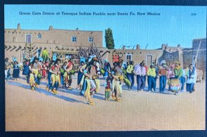 Mint USA Color Picture Postcard Native Americana Pueblo Indians Green Corn Dance